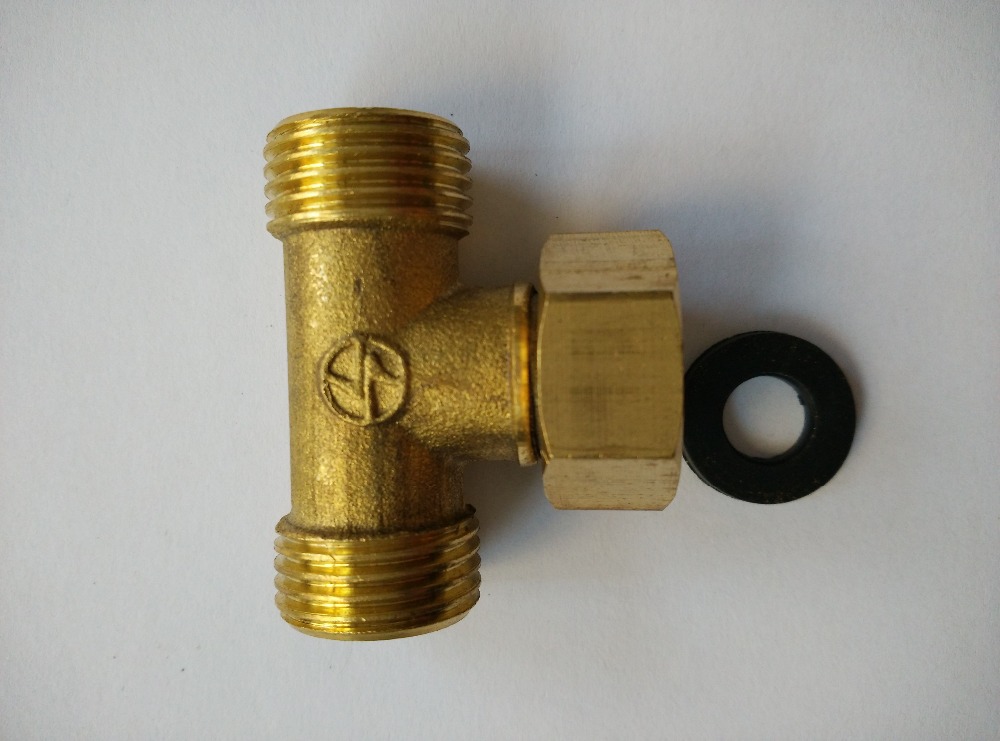 G / 2 ~ Ȳ й   ׼  ͼ ǰ 3  ȣ  û/G 1/2& Brass Diverter Bathroom faucet accessories and mixer taps parts 3 connected hose fittin